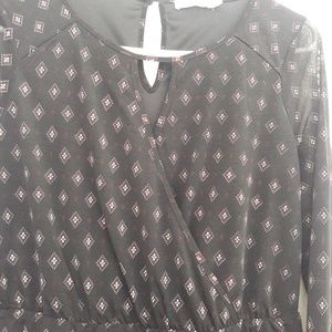 Wrap Dress with small diamond details